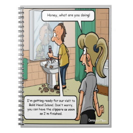 はげ頭アイランドおもしろい手帳 ノートブック