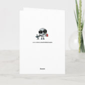 はげ頭アイランドおもしろい誕生日カード カード (裏面)