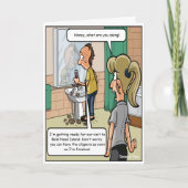 はげ頭アイランドおもしろい誕生日カード カード (正面)