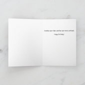 はげ頭アイランドおもしろい誕生日カード カード (内部)