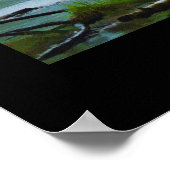 はげ鷲とミスティAlaskanやる気を起こさせる川 ポスター (角)