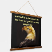 はげ鷲の強さ 吊り下げ型タペストリー (傾斜あり)