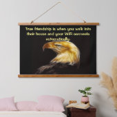 はげ鷲の強さ 吊り下げ型タペストリー (寝室)