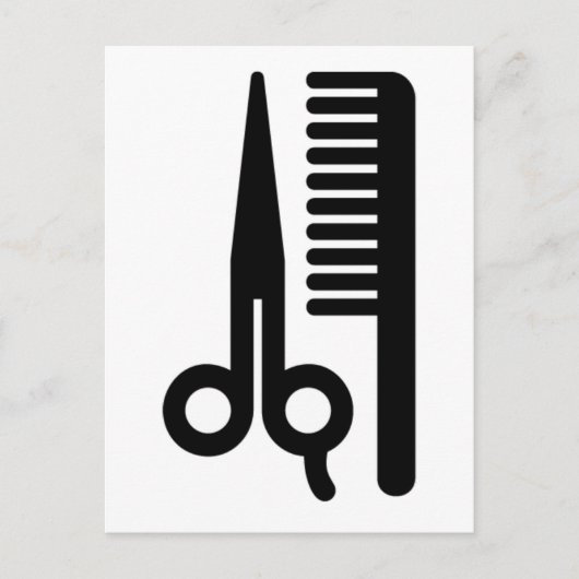 はさみおよび櫛 ポストカード (正面)