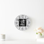 はさみおよび櫛 ラウンド壁時計 (ホーム)