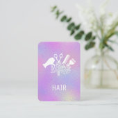 *~*はさみくしフラワーブラシ RainbowAP6 名刺 (スタンド正面)