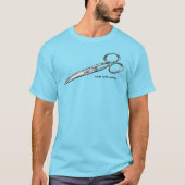 はさみで歩く Tシャツ (正面)