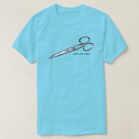 はさみで歩く Tシャツ (デザイン正面)