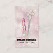 はさみとヘアピン 予約カード (正面)