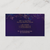 はさみと蝶の金ゴールドと色 名刺 (裏面)