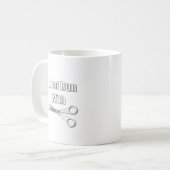 はさみによって走らないで下さい コーヒーマグカップ (正面左)