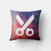 はさみのピクトグラムを切って下さい クッション (裏面)