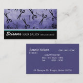 はさみのヘアーサロンの名刺 名刺 (正面/裏面)