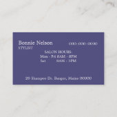 はさみのヘアーサロンの名刺 名刺 (裏面)