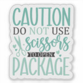 はさみを使うな シール (正面)