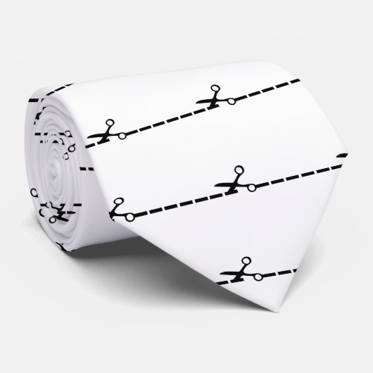 はさみアイコンを切って下さい ネクタイ (ロール)