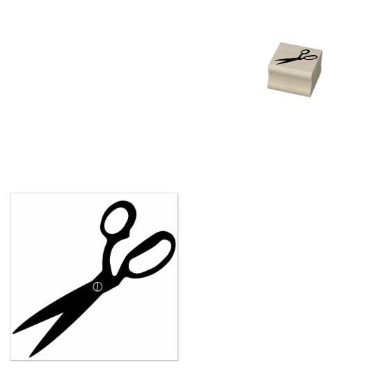 はさみエレガント美容用個人文房具 ラバースタンプ (押印)