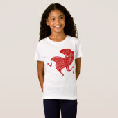 はさみカットの女の子のベビードールのTシャツ Tシャツ (正面フル)
