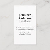 はさみコームのロゴ | ジオメトリトリムパターン 名刺 (裏面)