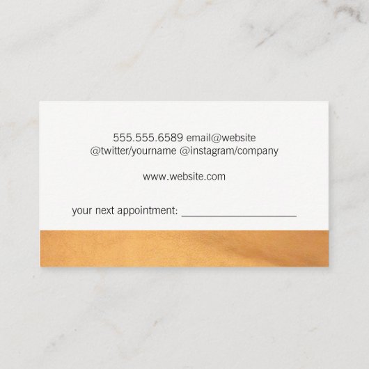 はさみコームのロゴ |パンチカード ロイヤリティカード (裏面)