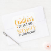 はさみシールを使わない スクエアシール (封筒)