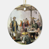 はさみチャンの軍の場所の米の販売人 セラミックオーナメント (左)