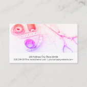 はさみテカラフループ糸のシームストレス 名刺 (裏面)