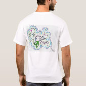 はさみバンドティーと走ること Tシャツ (裏面)