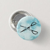 はさみボタン 缶バッジ (正面&裏面)