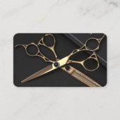 はさみモダン美容師ポリニャック 名刺 (正面)