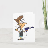 はさみ付き美容師 カード (正面)