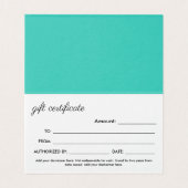 はさみ及び櫛のヘアーサロンのギフト券 (内部フラット)