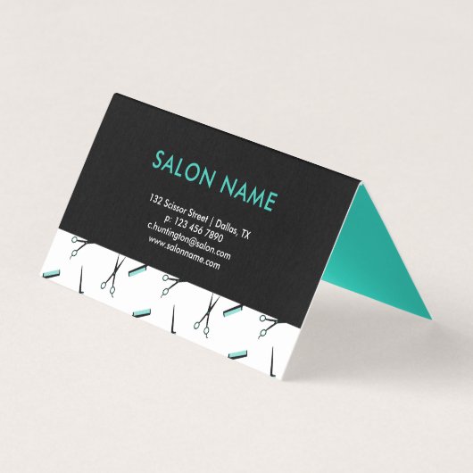 はさみ及び櫛のヘアーサロンのギフト券 (裏面)