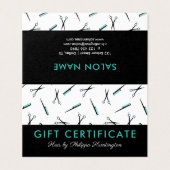 はさみ及び櫛のヘアーサロンのギフト券 (外部フラット)