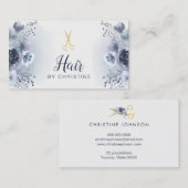 はさみ及び青いフローラ 名刺 (正面/裏面)