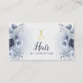はさみ及び青いフローラ 名刺 (正面)