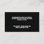 はさみ櫛 | ペットグルーミングサービス 名刺 (裏面)