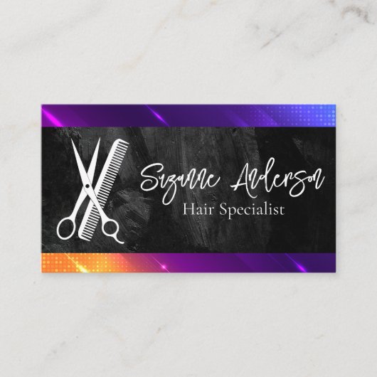 はさみ櫛 | 背モダン景 名刺 (正面)