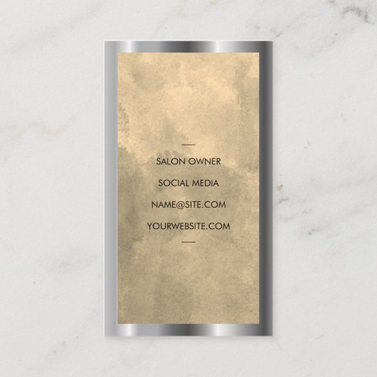 はさみ水彩名刺 名刺 (裏面)