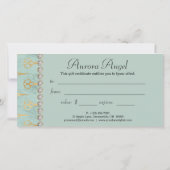 はさみ美容師ヴィンテージ贈与証書 (裏面)