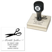 はさみ美容師美容師プロフェッショナル ラバースタンプ (押印)