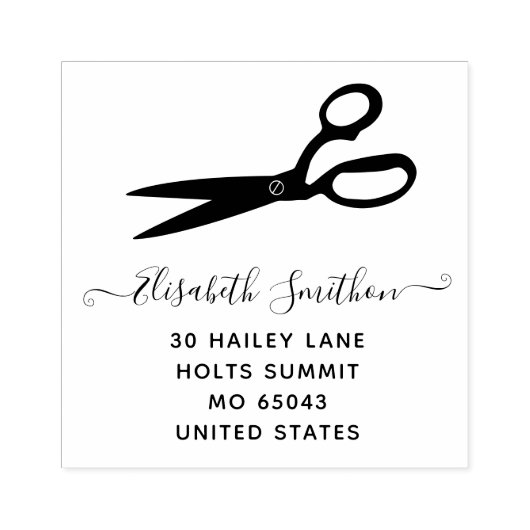 はさみ美容師美容師プロフェッショナル ラバースタンプ (インプリント)