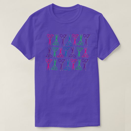 はさみ2パターン Tシャツ (デザイン正面)