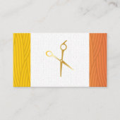 はさみ |アールモダンウィーブパターン 予約カード (正面)