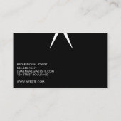 はさみ |カラー染料 |女性の髪 名刺 (裏面)