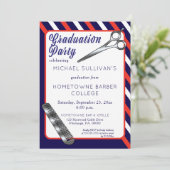 はさみ |コーム理容師スクール卒業パーティー 招待状 (スタンド正面)