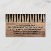 はさみ | コーム | ウッド 名刺 (裏面)