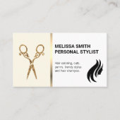 はさみ | ヘアロゴ 名刺 (正面)