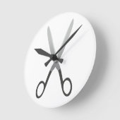 はさみ ラウンド壁時計 (傾斜)