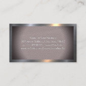 はさみ |レザー |金属フレーム名刺 名刺 (裏面)